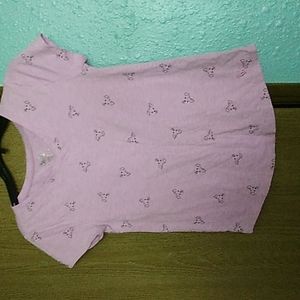 Justice Girls purple dog t-shirt